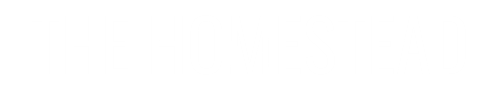 The image displays the words "THE HOMESTEAD" in large, bold letters.